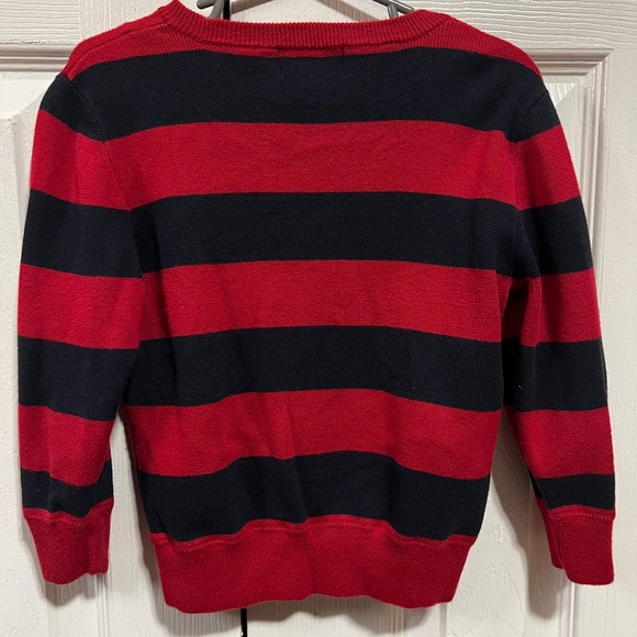 Polo by Ralph Lauren Kids Red and Black Striped Sweater - Picture 3 of 3